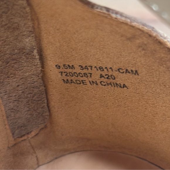 FRYE And CO Sandals Evie Mixed Strap Stud Caramel Multi Size 9.5 Fits like 10 - Picture 6 of 7